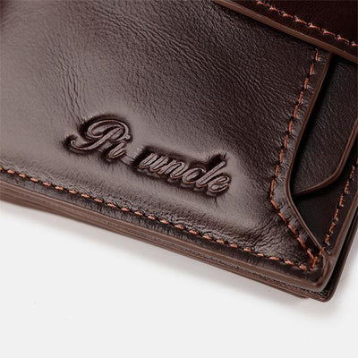 RFID Large Capacity Multi Card Leather Wallet