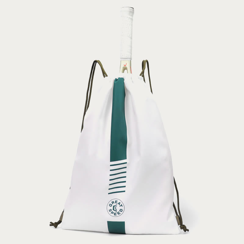 Racket Bag For Outdoor Sports Drawstring Foldable Soft Backpack