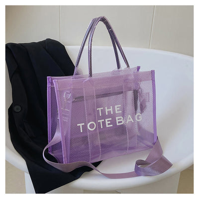 Tote Bag For Women Large Capacity Transparent PVC Crossbody Beach Bag