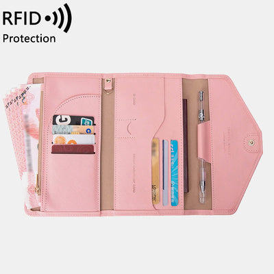 RFID Passport Holder For Travel Ultra Thin Multifunctional Document Bag