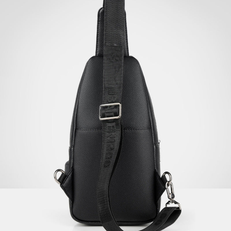 Multipurpose Sling Bag Waterproof Soft Crossbody Backpack with USB Charger Port
