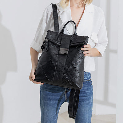 Genuine Leather Vintage Anti-Theft Backpack