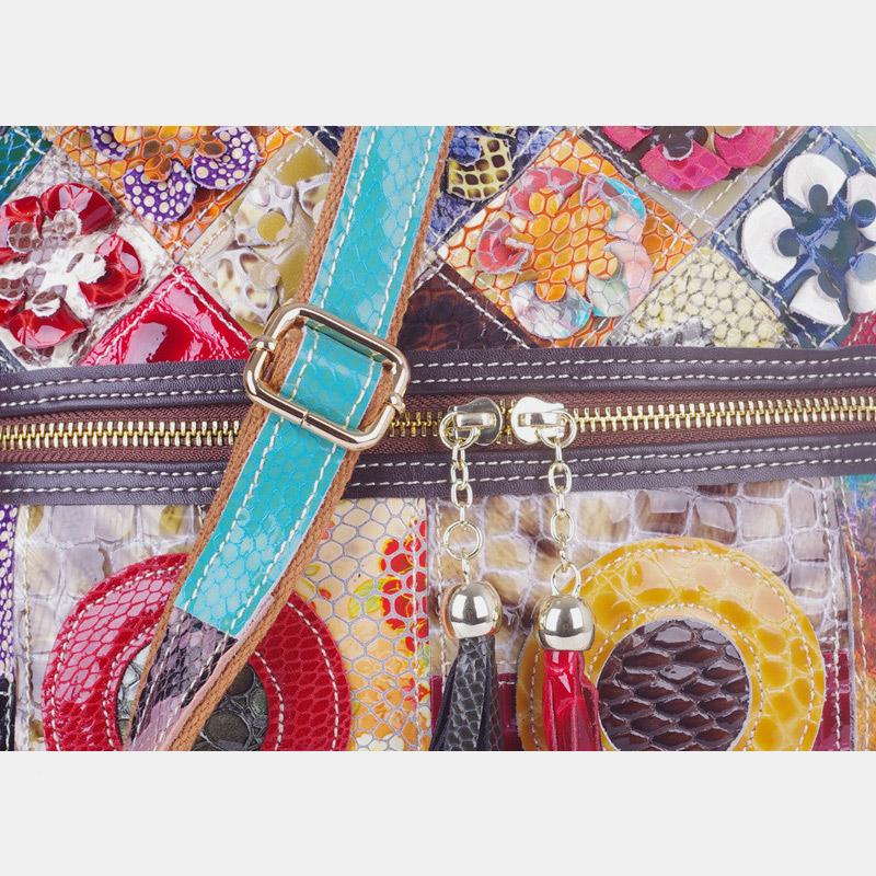 Large Capacity Flower Pattern Crossbody Bag