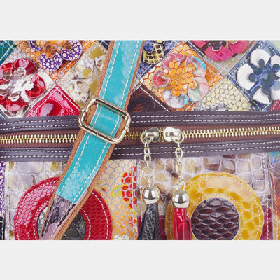 Large Capacity Flower Pattern Crossbody Bag