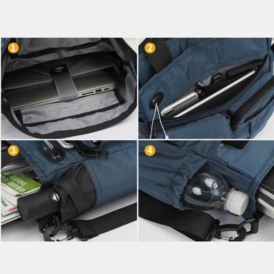 Large Capacity Scalable Multi-Pocket Crossbody Bag