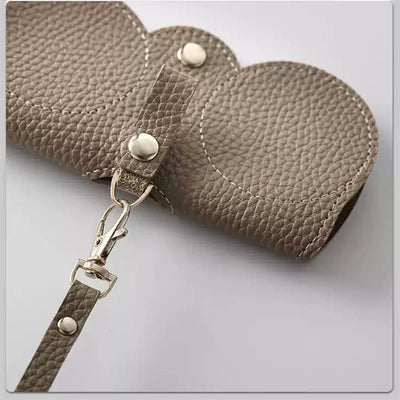 Storage Bag For Sunglasses Soft Leather Portable Simple Storage Case