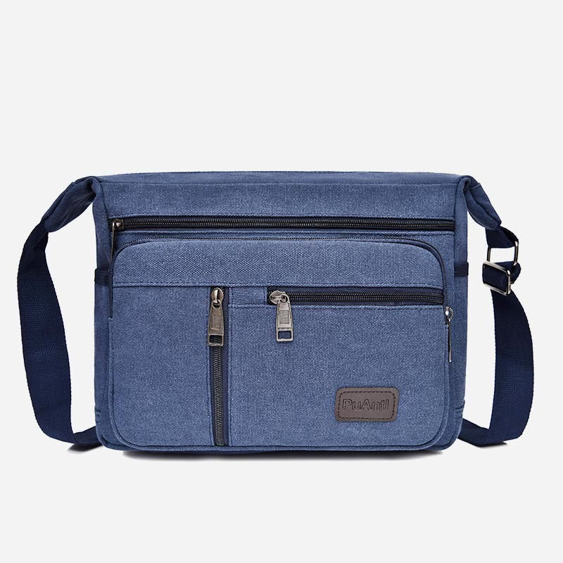 Crossbody Bag For Men Vintage Outdoor Canvas Business Shoulder Bag