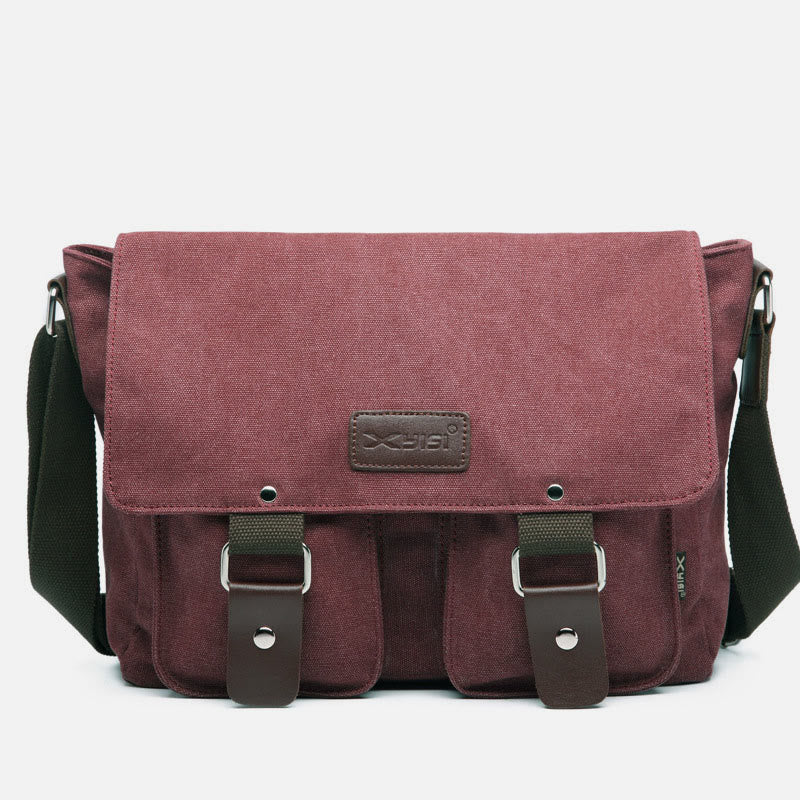Messenger Bag for Men Large Capacity Casual Canvas Shoulder Bag