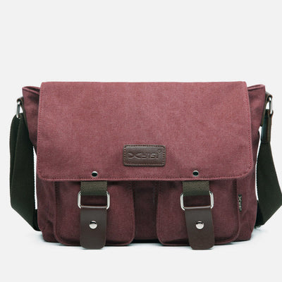 Messenger Bag for Men Large Capacity Casual Canvas Shoulder Bag
