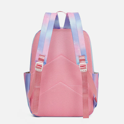 3Pcs Tie-dye Girls Backpack School Bookbag Set Students Women Canvas Daypack