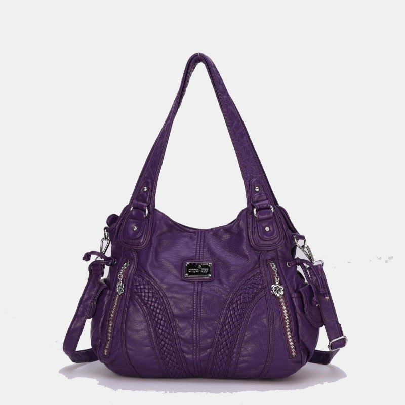 Women's Solid Color Hobo Bag