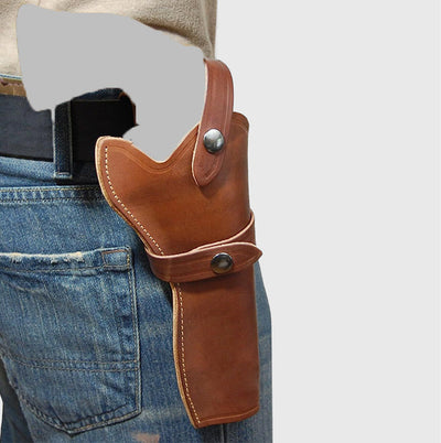 Leather Holster For Women Men Outside Waistband Carry Holster