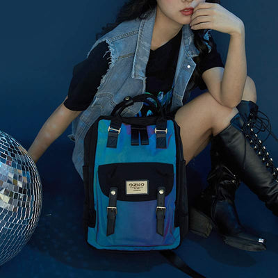 Functional Large Computer Purse Fluorescent Stylist Laptop Backpack for Travel Work