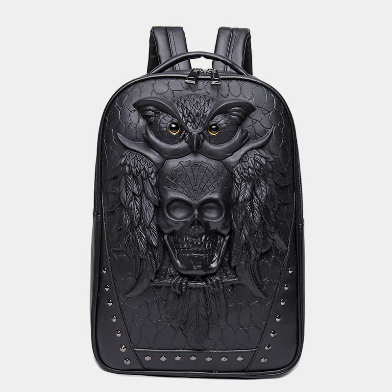 3D Animals Owl Laptop Backpack Designer Waterproof College School Bookbag