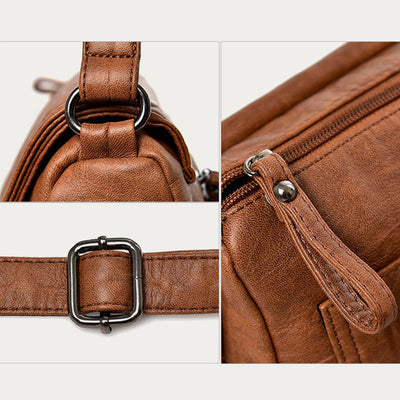 Vintage Waterproof Large Capacity Crossbody Bag