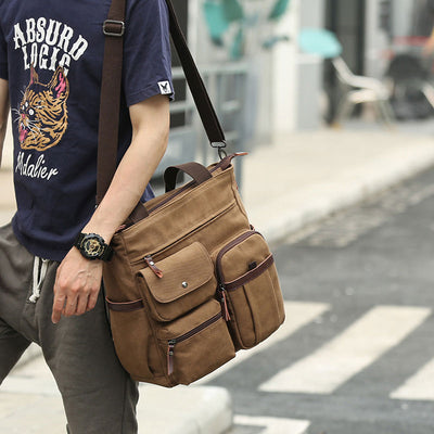 Multi-pocket Casual Messenger Bag