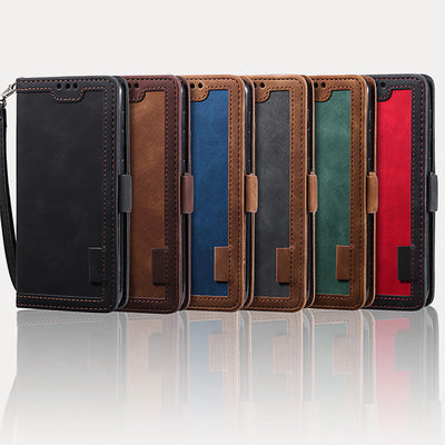 Vintage Color Stitching Phone Case For Samsung Protective Cover