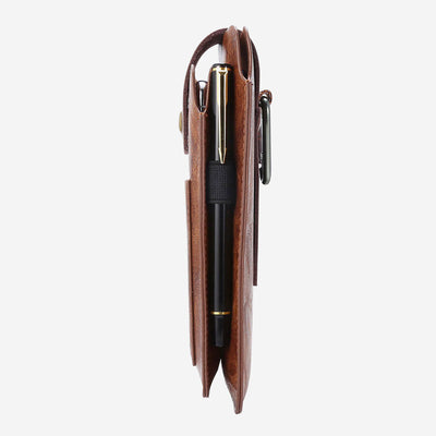 Retro Men EDC Genuine Leather Phone Bag