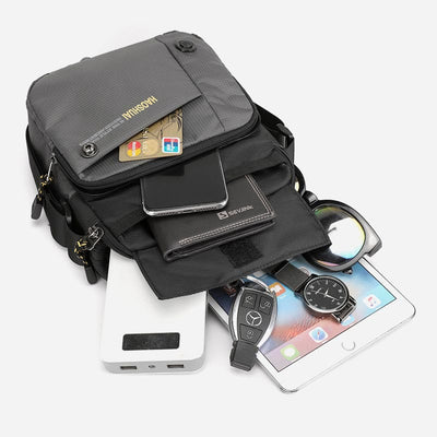 Crossbody Bag For Men Casual Daily Commute Waterproof Nylon Bag