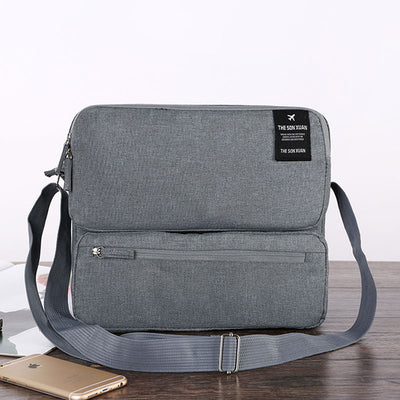 Multi-Compartment Multifunctional Messenger Bag Laptop Crossbody Bag