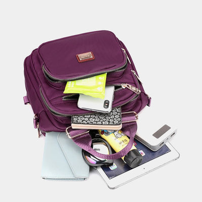 Multi-Pocket Waterproof Crossbody Bag Backpack