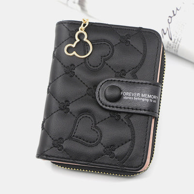 Cute Embroidery Wallet With Coin Purse