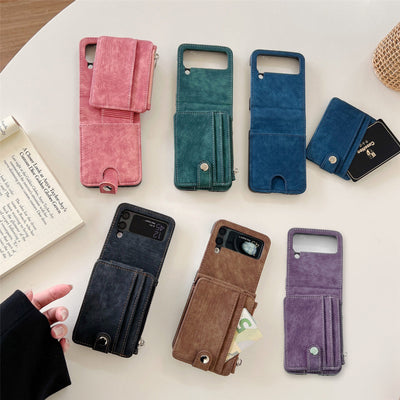 Phone Case For Z Flip 6 / Z Flip 5 2-In-1 Detachable Samll Wallet