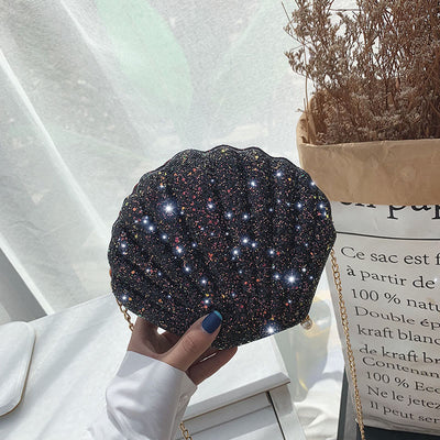Crossbody Bag For Women Sequin Mini Shell Accessories Bag