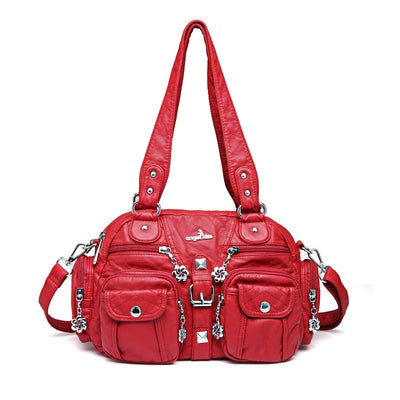 Solid Color Fashion Dumplings Messenger Bag
