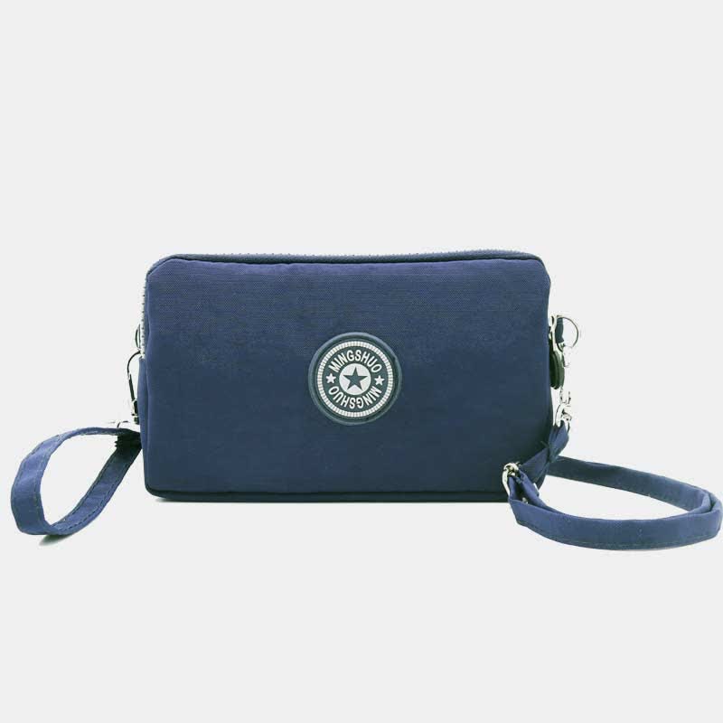 3 Zip Mini Crossbody Bag Lightweight Cellphone Wallet Long Wristlet Purses