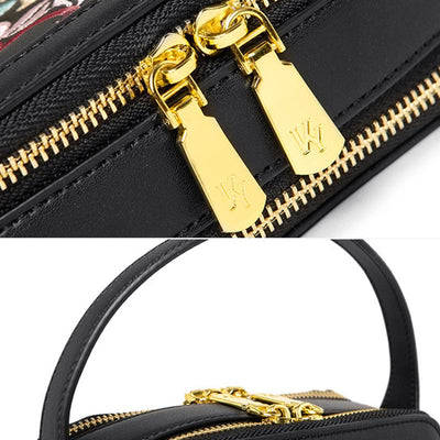 Top-Handle Bag for Women Vintage Embroidery Folk-Custom Shopping Crossbody Bag