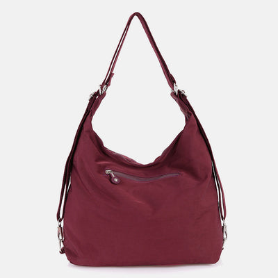 Nylon Hobo Handbags Convertible Backpack Crossbody Shoulder Bag