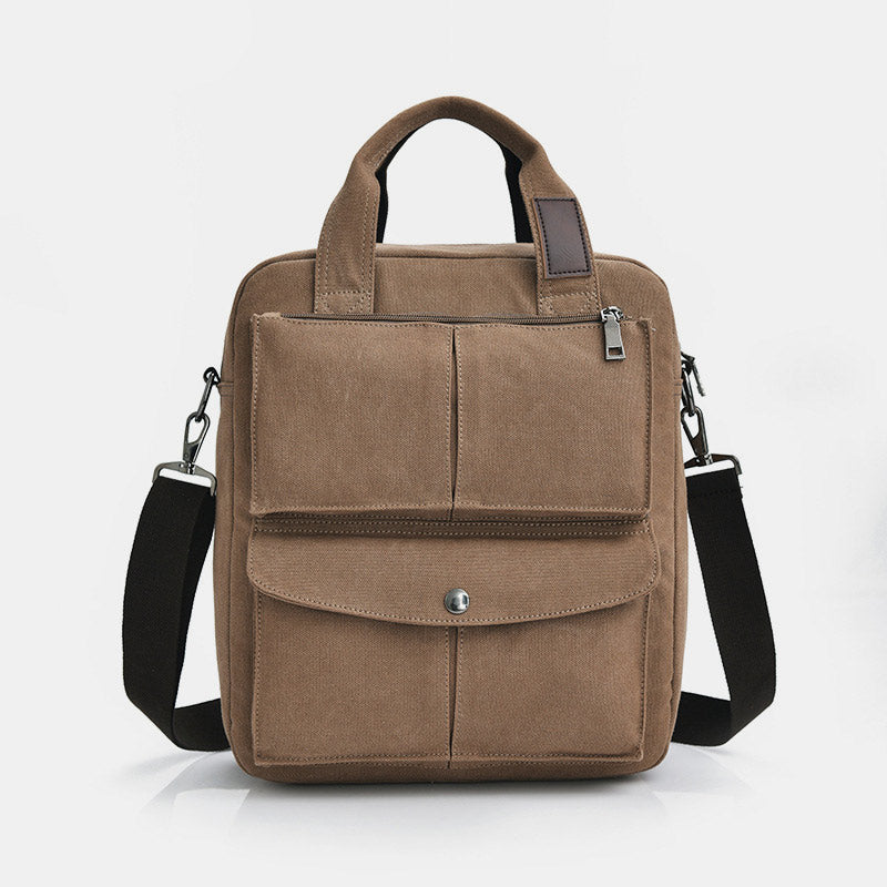 Multi-Carry Large Capacity Canvas Messenger Bag Handbag