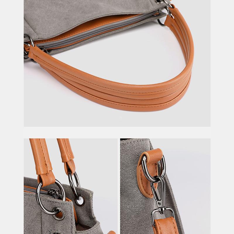 Large Capacity Casual Canvas Crossbody Bag