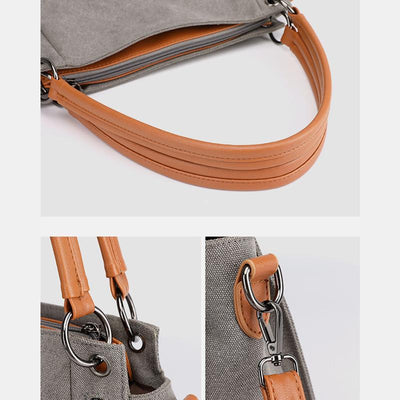 Large Capacity Casual Canvas Crossbody Bag