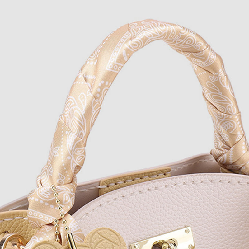 DIY Handbag For Women Retro With Silk Scarf Crossbody Bag