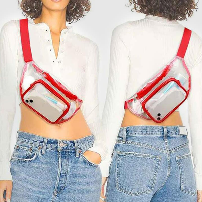 Waist Bag For Women Outdoor Running Fitness Waterproof PVC Bag