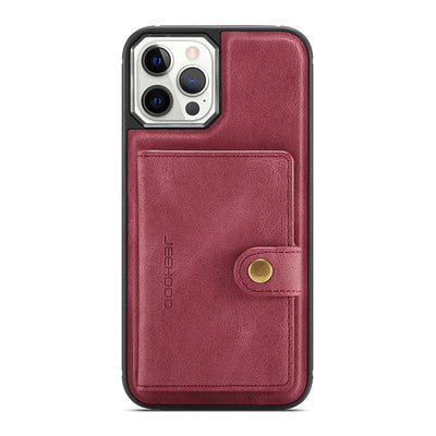 Leather Wallet Case Removable Card Holder Kickstand for iPhone 13 Pro Max Multi Model Optionals