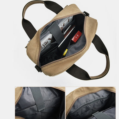 Multi-Carry Large Capacity Canvas Messenger Bag Handbag