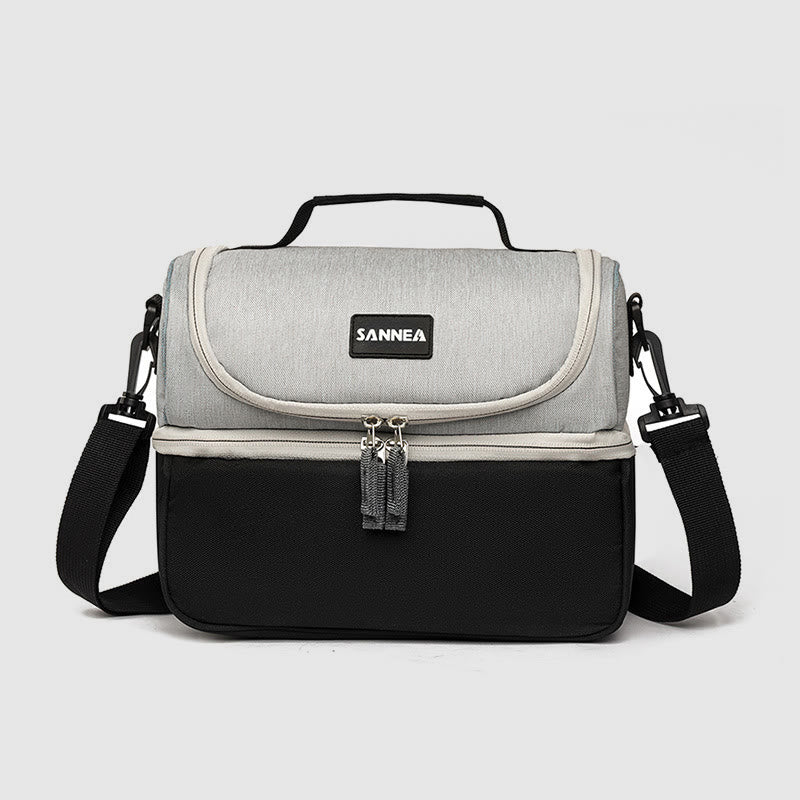 Cooler Bag For Outing Double Layer Insulation Crossbody Picnic Bag
