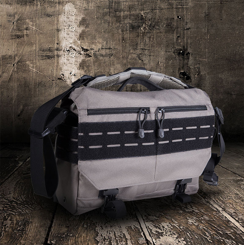 Men's Military Messenger Bag Crossbody Bag Travel Carry Bag with Multi-Slots