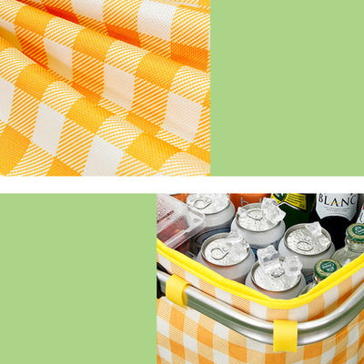 Cooler Bag For Outing Travel Thickened Aluminum Film Picnic Basket
