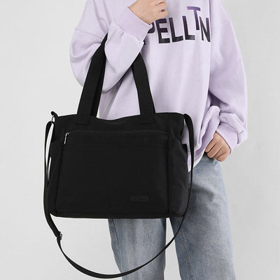 Minimalistic Tote For Women School Fitness Large Nylon Handbag