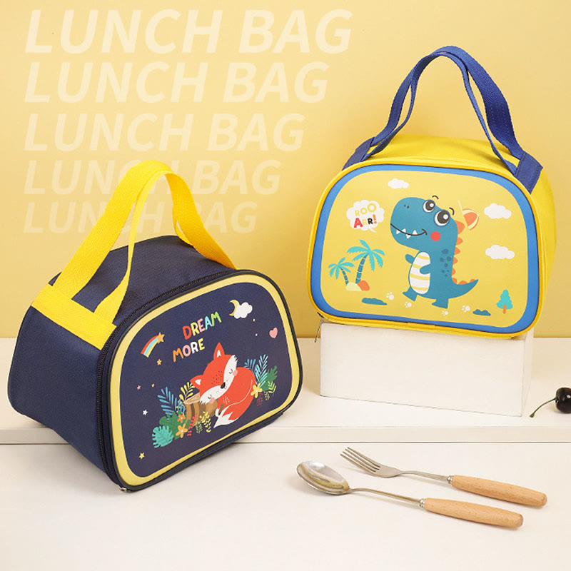 Lunch Bag For Daily Cartoon Animal Printing Cute Thermal Bag