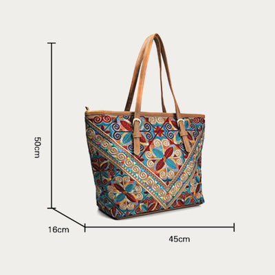 Tote Bag For Women Large Ethnic Style Pattern Printing Bag