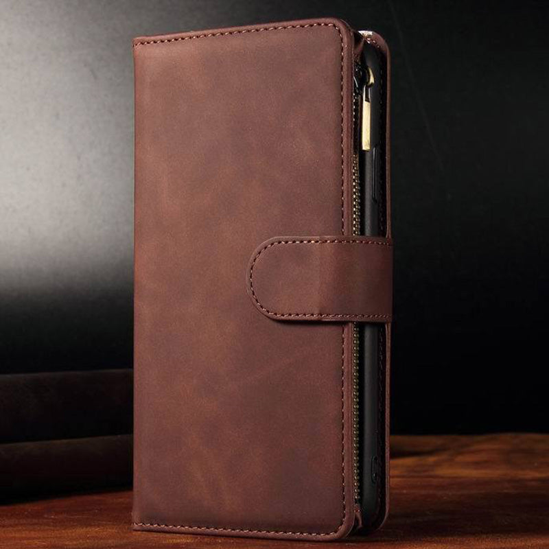 Functional Phone Case for iPhone Samsung Zipper Wallet Case Wristlet Clutch