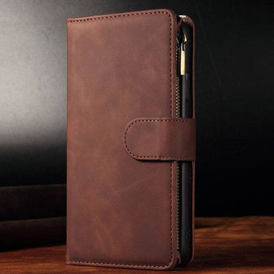 Functional Phone Case for iPhone Samsung Zipper Wallet Case Wristlet Clutch