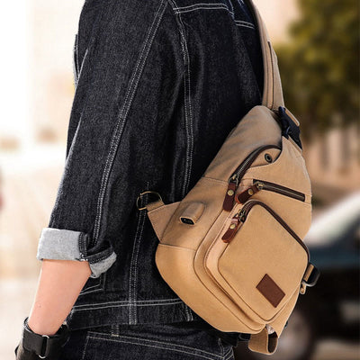 Sling Bag For Men Casual Travel Outdoor Hiking Crossbody Daypack