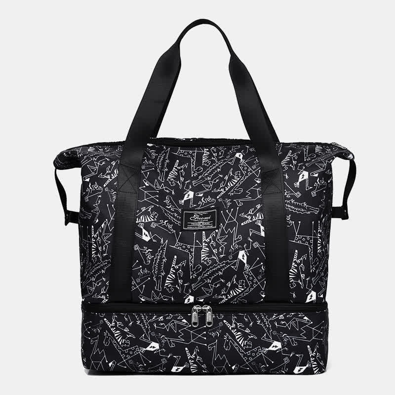 Duffel Bag for Women Sports Handbag with Wet Pocket Shoe Compartment