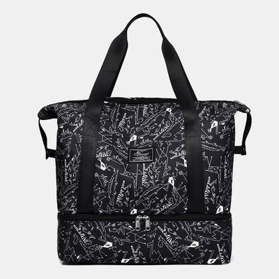 Duffel Bag for Women Sports Handbag with Wet Pocket Shoe Compartment